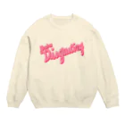 okuhirakureaのピンクの可愛い家に住んでる女の子 Crew Neck Sweatshirt