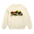 HOME TOWNのヲータムビレッジ Crew Neck Sweatshirt