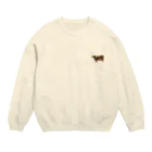 刻々珈琲のカウ・ラ・テ Crew Neck Sweatshirt