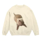 Chubby Ferretのブレてるフェレット Crew Neck Sweatshirt