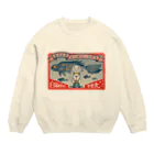 金星灯百貨店の白猫印の宇宙食　おさかな味 Crew Neck Sweatshirt