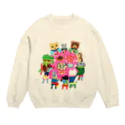 YUMIKITAGISHIのいちご大福 Crew Neck Sweatshirt