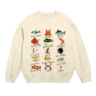 841087のお魚図鑑　ver.2 Crew Neck Sweatshirt