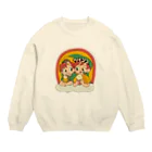 愉快レトロ雑貨屋★39太郎のレトロ★ツインズ Crew Neck Sweatshirt