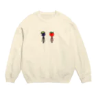 たまぐらふのとめお と なすお Crew Neck Sweatshirt