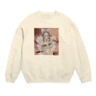 〰️➰わにゃ屋さん➰〰️のsweet lily girl Crew Neck Sweatshirt