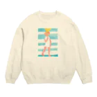 momenkoTWの頭開Psycheちゃん01 Crew Neck Sweatshirt