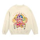 壬本舗 mizu-no-e-hompoのうりぼうずきんのふたごちゃん Crew Neck Sweatshirt