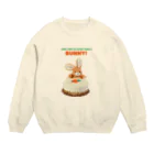 CHICHIPIのキャロットケーキバニー Crew Neck Sweatshirt