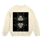 momenkoTWの波模様/白黒02 Crew Neck Sweatshirt