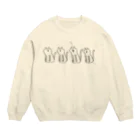 ゆるいふくやさんのせいざねこ（４匹） Crew Neck Sweatshirt