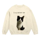 ねこといろいろのあいむ あ ぱーふぇくと にゃんこ Crew Neck Sweatshirt