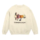 てへぺろのぷろのMR.CHIKUWA【ぐでー】 Crew Neck Sweatshirt