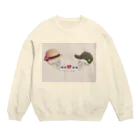 花とカルシウムの骨の髄まで愛してる Crew Neck Sweatshirt