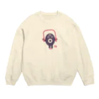 usa100の黙々と跳ぶ者 Crew Neck Sweatshirt