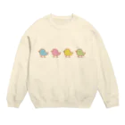 ハナのお店の色とりどり Crew Neck Sweatshirt