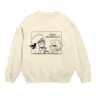 きりもやや👁☔📚のメメロップモノクロ Crew Neck Sweatshirt