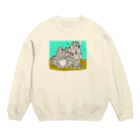 🍀MＯＮＴＰＡＲLＯ🍀「モンパルロ」の自然保護キャラクター　モンパルロ Crew Neck Sweatshirt