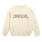 GALACTIC REBELのREBEL LINE BLACK Crew Neck Sweatshirt