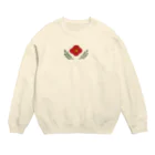 さちこのお花( あか ) Crew Neck Sweatshirt