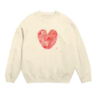 ヤコのハート Crew Neck Sweatshirt