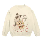 N-huluのうめむぎちゃん Crew Neck Sweatshirt