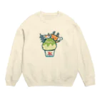 あずき缶のかき氷-若草山の夏- Crew Neck Sweatshirt