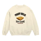 メシテロタイプ（飯テロTシャツブランド）のハニーバター（アレンジトースト ビンテージ風） Crew Neck Sweatshirt