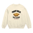 メシテロタイプ（飯テロTシャツブランド）のフレンチトースト（アレンジトースト ビンテージ風） Crew Neck Sweatshirt