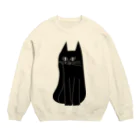 toconakisの黒猫サーシャ Crew Neck Sweatshirt