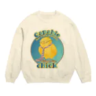 yuccoloの有能なヒヨコ Crew Neck Sweatshirt