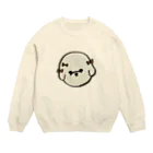 389のおみせのなんとも言えない表情の犬さん。 Crew Neck Sweatshirt