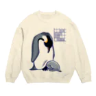 愛棋堂の解説「おっとこれはイビアナですね」ペンギン編 Crew Neck Sweatshirt