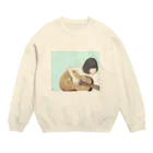 のんつ屋の初めてのボブ Crew Neck Sweatshirt