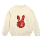 soratoの落ち葉うさぎ Crew Neck Sweatshirt