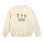 Pointy san & MeguのWe are great gifts  Crew Neck Sweatshirt