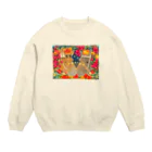 poniponiの沖縄の馬 Crew Neck Sweatshirt