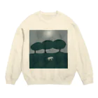 Omas Ladenの白いお馬 Crew Neck Sweatshirt