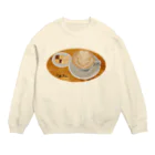 satoharuのハートのラテアート Crew Neck Sweatshirt