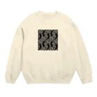 ツバメ堂の黒トカゲがいっぱい Crew Neck Sweatshirt