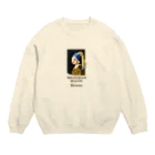 すとろべりーガムFactoryのドット 真珠の耳飾りの少女 Crew Neck Sweatshirt