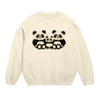 　Ma cocotte （まここっと）のパンダの親子 Crew Neck Sweatshirt