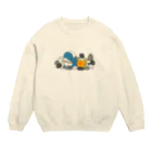 はるる堂の猫の茶トラさんサメさんと仲良し温泉 Crew Neck Sweatshirt