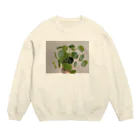 いきものちゃん🌿の手乗りパンケーキ Crew Neck Sweatshirt