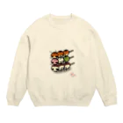 あっきーのお店屋さんのだんごむし Crew Neck Sweatshirt