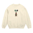 S2kun ハートくん SHOPのHeart-kun Crew Neck Sweatshirt