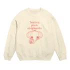 yuccoloの幻覚の象 Crew Neck Sweatshirt