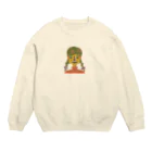 Hinaの三つ編みちゃん Crew Neck Sweatshirt