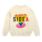 studio606 グッズショップのIn Love on SIDE A Crew Neck Sweatshirt