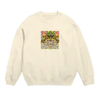 kmmmp 銀河のマリアージュの叶う曼荼羅　ありがとう　たんぽぽ369   Crew Neck Sweatshirt